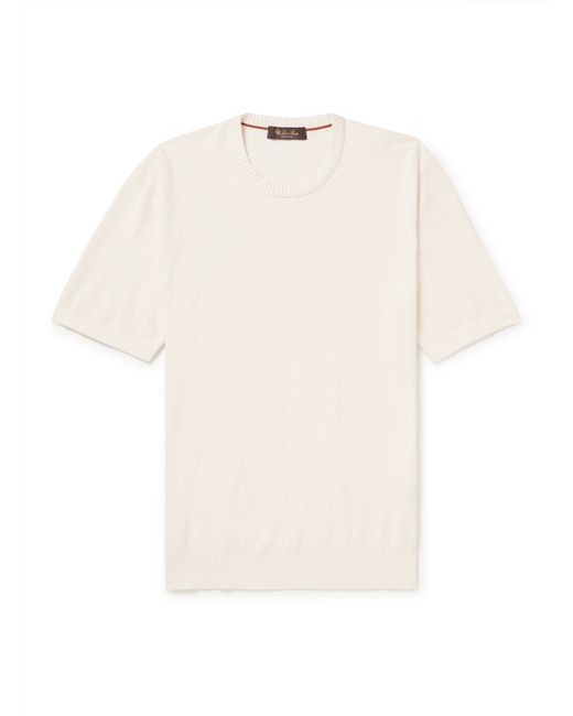 Loro Piana Cotton and Silk-Blend Piqué T-Shirt