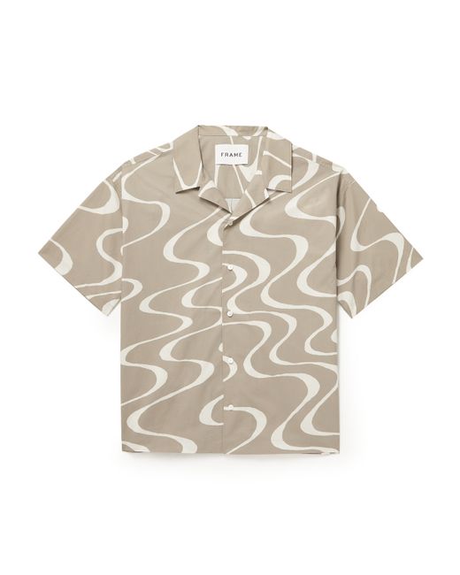 Frame Camp-Collar Printed Organic Cotton Shirt