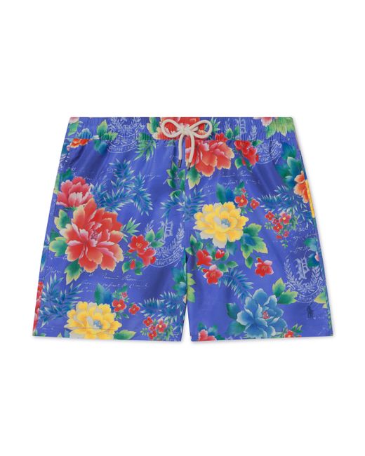 Polo Ralph Lauren Traveler Straight-Leg Floral-Print Swim Shorts