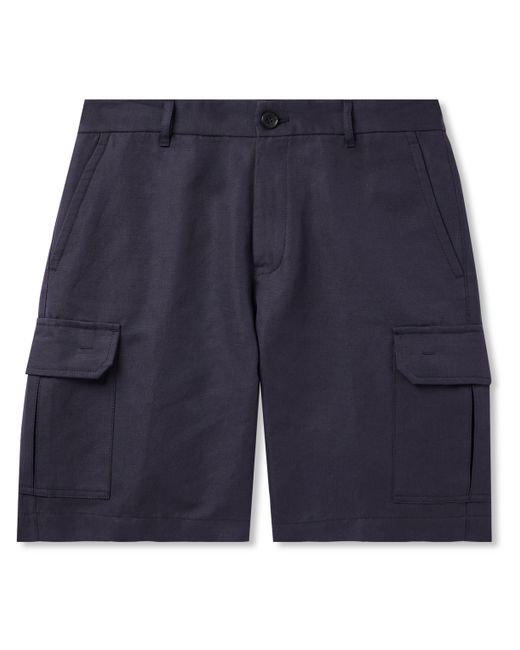 Loro Piana Straight-Leg Cotton and Linen-Blend Cargo Shorts