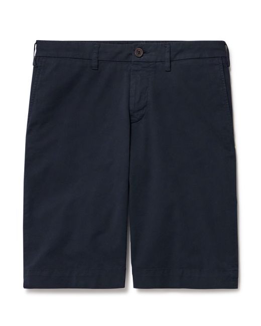 Canali Straight-Leg Cotton-Blend Twill Bermuda Shorts