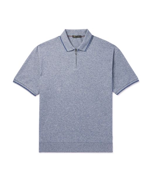 Loro Piana Cotton and Linen-Blend Polo Shirt
