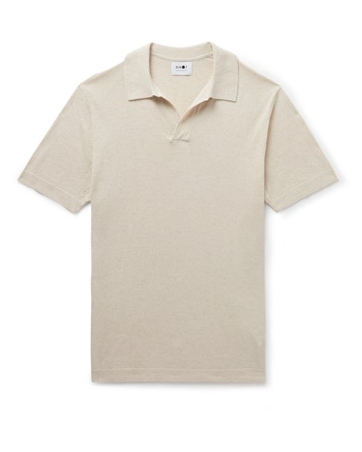 Nn07 Ryan 6311 Cotton and Linen-Blend Polo Shirt