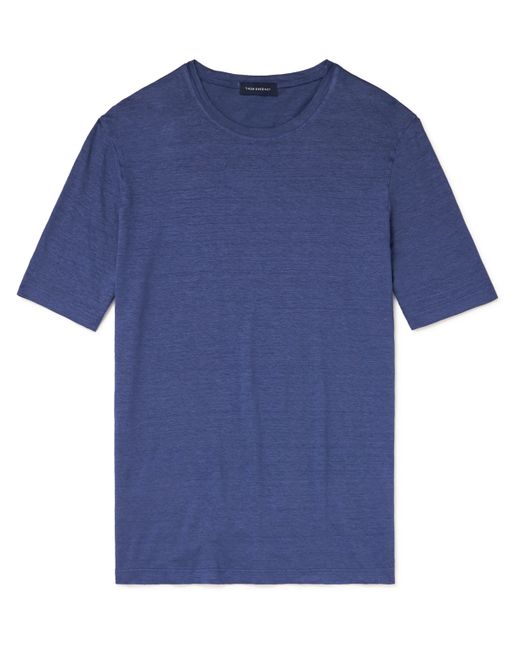 Thom Sweeney Stretch-Linen Jersey T-Shirt