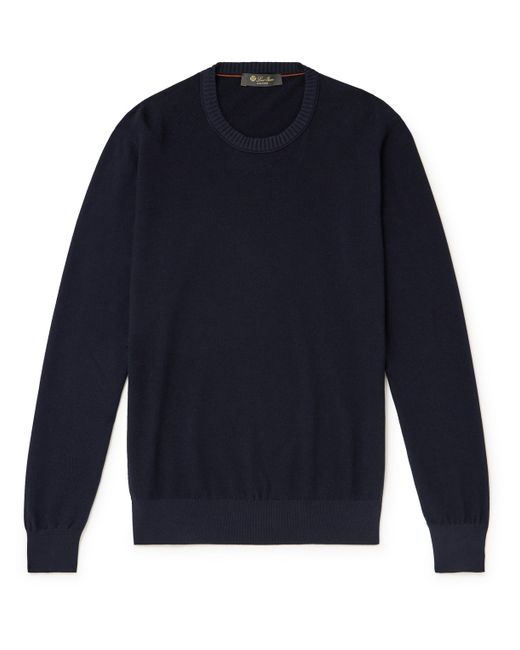 Loro Piana Cotton and Silk-Blend Piqué Sweater