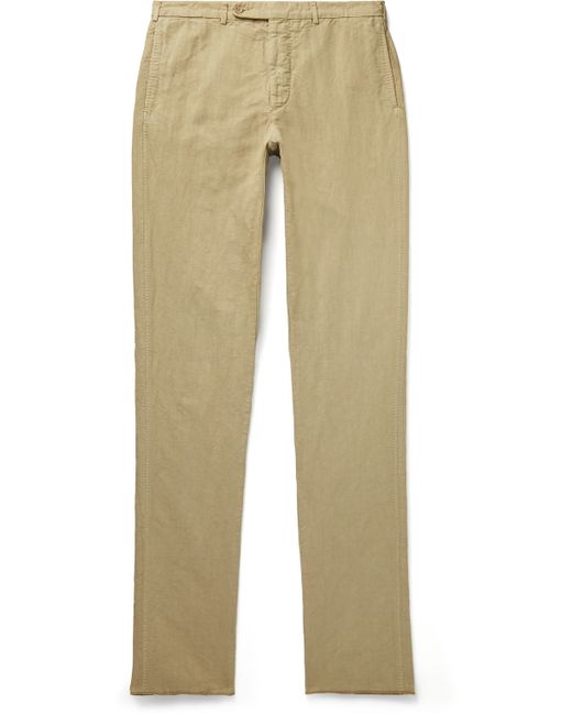 Sid Mashburn Slim-Fit Garment-Dyed Cotton-Canvas Suit Trousers