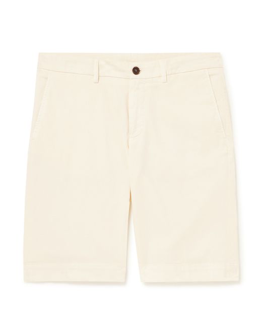 Canali Straight-Leg Cotton-Blend Twill Bermuda Shorts