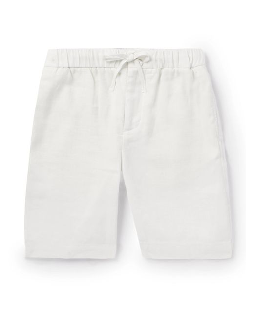 Frescobol Carioca Felipe Straight-Leg Linen and Cotton-Blend Drawstring Shorts