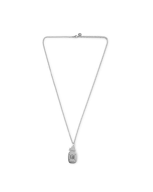 Gucci Pineapple ghost Engraved Sterling Necklace