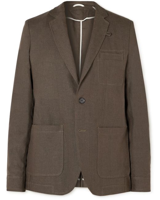 Oliver Spencer Theobald Unstructured Linen Suit Jacket UK/US 36