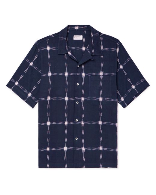 Universal Works Road Convertible-Collar Indigo-Dyed Cotton Shirt XS