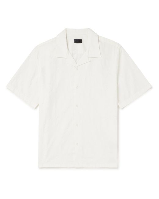 Club Monaco Camp-Collar Cotton-Jacquard Shirt XS