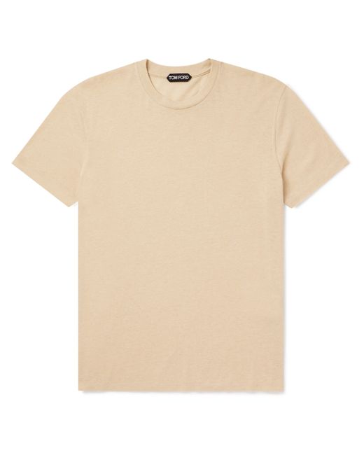 Tom Ford Logo-Embroidered Cotton-Blend Jersey T-Shirt IT 44