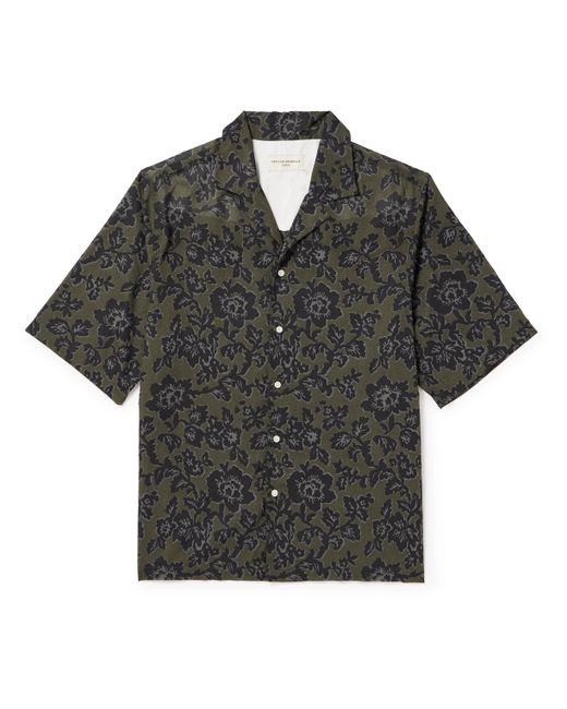 Officine Generale Eren Camp-Collar Floral-Print Cotton Shirt XS