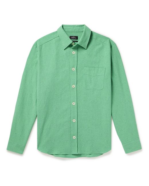 A.P.C. . Aston Recycled Cotton-Blend Shirt XS