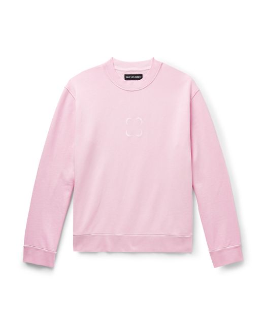 Saif Ud Deen Cold-Dyed Logo-Print Cotton-Jersey Sweatshirt S
