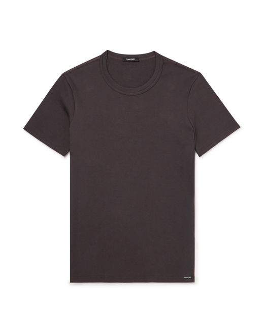 Tom Ford Logo-Appliquéd Stretch-Cotton Jersey T-Shirt S