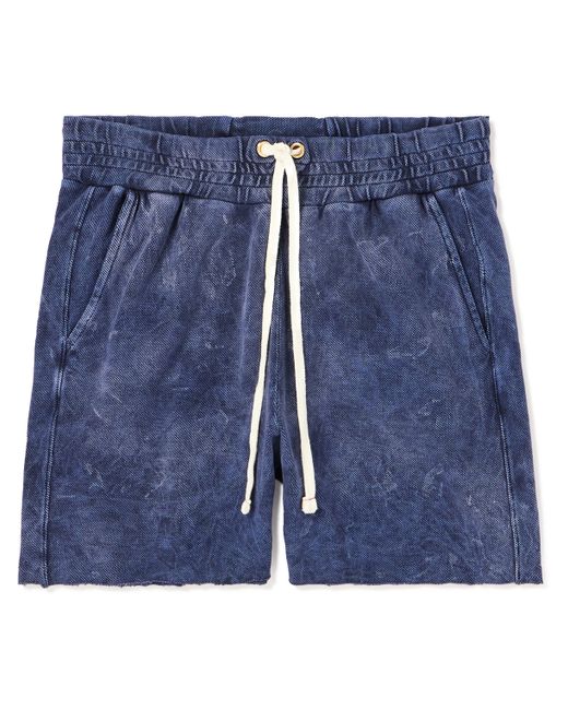 Les Tien Yacht Straight-Leg Garment-Dyed Cotton-Jersey Drawstring Shorts S