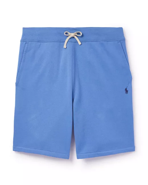 Polo Ralph Lauren Straight-Leg Logo-Embroidered Cotton-Blend Jersey Drawstring Shorts XS