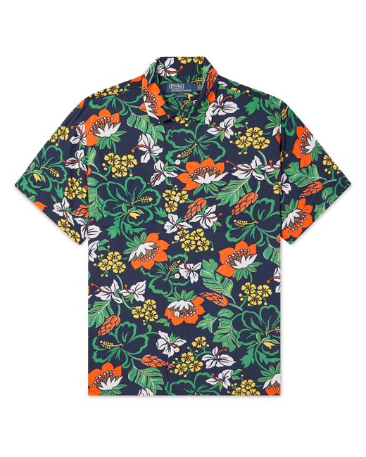 Polo Ralph Lauren Floral-Print Satin Shirt S