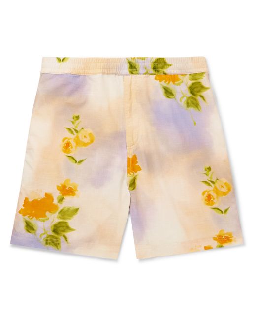 Nn07 Warren 5210 Straight-Leg Printed Cotton and Lyocell-Blend Shorts S