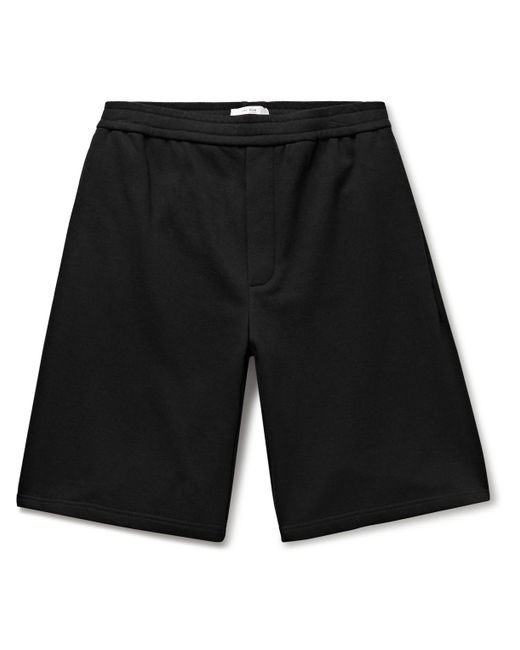 The Row Eston Wide-Leg Cotton-Jersey Shorts M