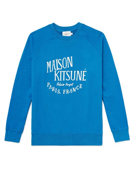 Maison Kitsuné Palais Royal Logo-Print Cotton-Jersey Sweatshirt XS