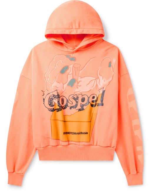 Rrr123 Gospel Logo-Print Sparkle-Embellished Cotton-Jersey Hoodie 1