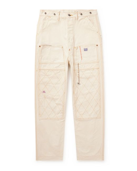 Kapital Lumber Embroidered Straight-Leg Cotton-Canvas Cargo Trousers 2