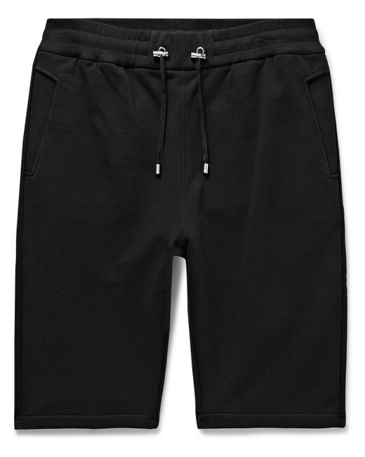 Balmain Slim-Fit Cotton-Jersey Drawstring Bermuda Shorts XS