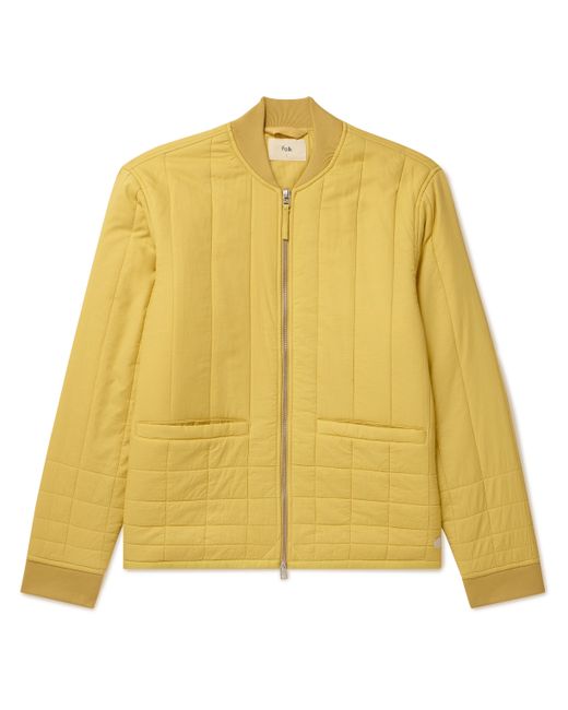Folk Cave Quilted Cotton Bomber Jacket 3