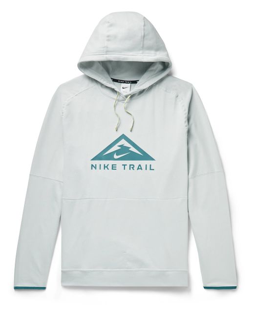 Nike Running Trail Magic Hour Logo-Print Cotton-Blend Dri-FIT Hoodie