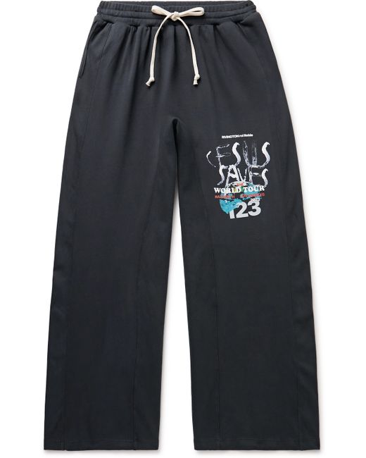 Rrr123 Apostol Wide-Leg Logo-Print Cotton-Jersey Sweatpants 1