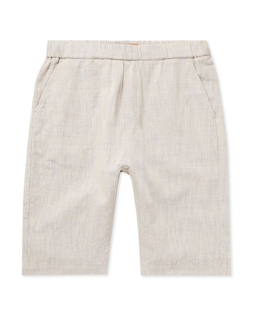 Barena Agro Paris Straight-Leg Cotton and Linen-Blend Shorts IT 48