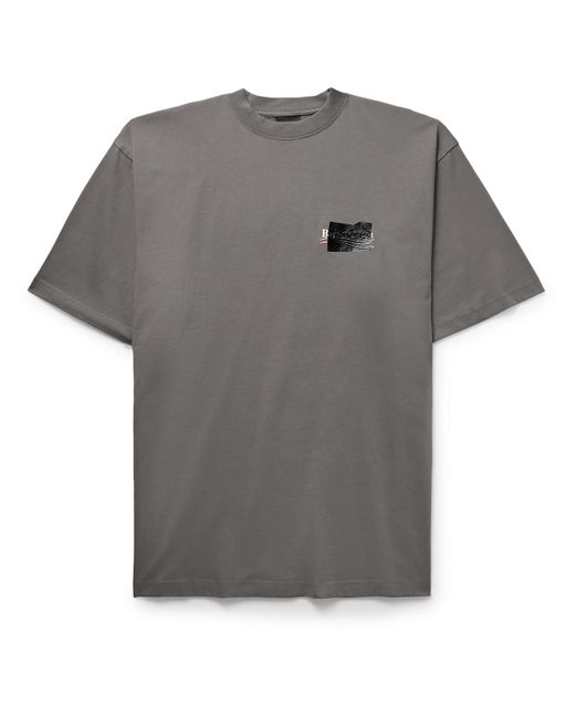 Balenciaga Gaffer Oversized Logo-Embroidered Appliquéd Cotton-Jersey T-Shirt XS