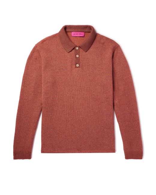 The Elder Statesman Cashmere and Cotton-Blend Polo Shirt S