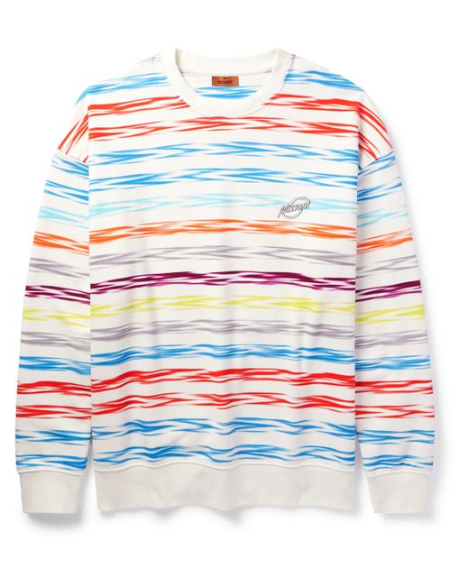 Missoni Logo-Appliquéd Striped Cotton-Jersey Sweatshirt S