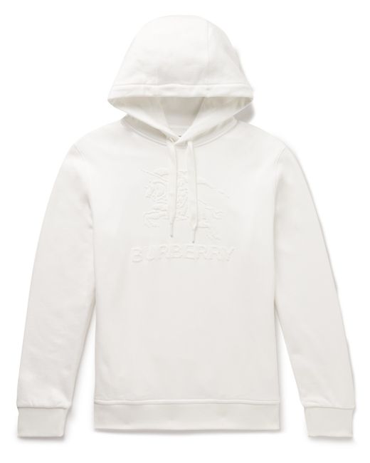 Burberry Terry-Trimmed Cotton-Jersey Hoodie S