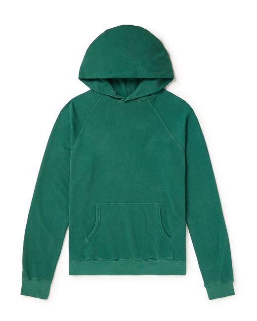 Les Tien Garment-Dyed Cotton-Jersey Hoodie XS
