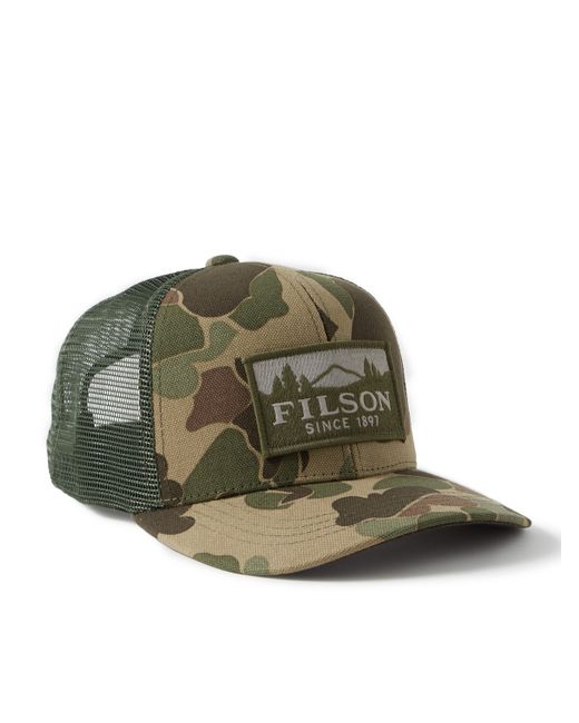 Filson Logger Camouflage-Print Cotton-Canvas and Mesh Trucker Hat