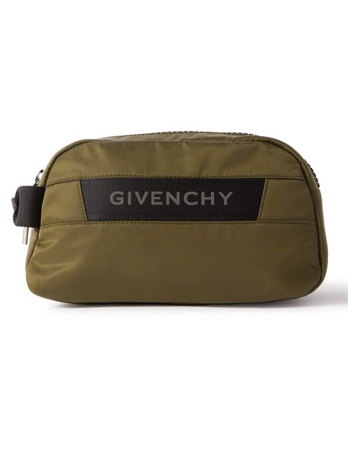 Givenchy G-Trek Logo-Print Webbing-Trimmed Shell Wash Bag
