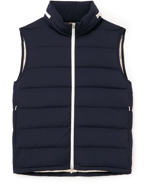 Brunello Cucinelli Quilted Shell Hooded Down Gilet S