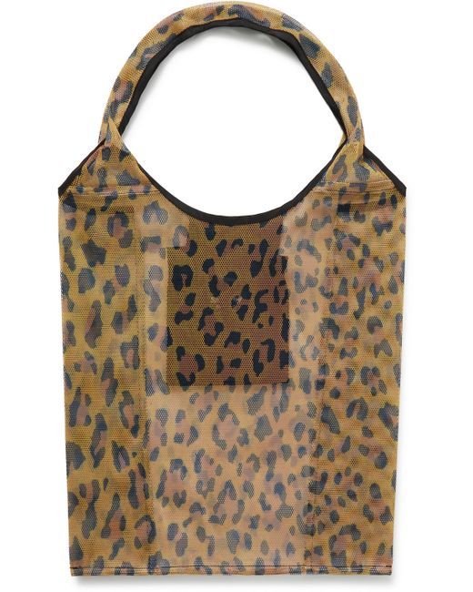 Wacko Maria Speakeasy Packable Leopard-Print Mesh Tote Bag