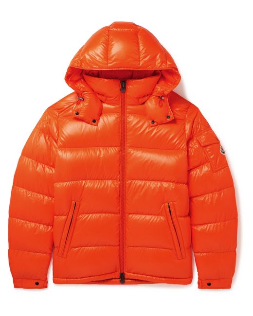 Moncler Maya Logo-Appliquéd Quilted Shell Hooded Down Jacket 1
