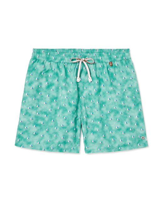Loro Piana Bay Straight-Leg Mid-Length Printed Swim Shorts S