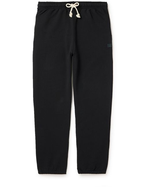 Acne Studios Frack Straight-Leg Logo-Appliquéd Cotton-Jersey Sweatpants XS