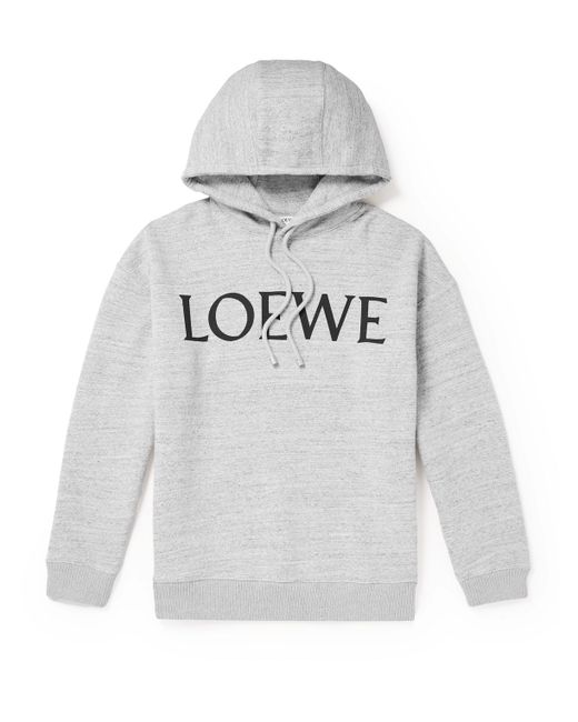 Loewe Logo-Print Cotton-Jersey Hoodie XS