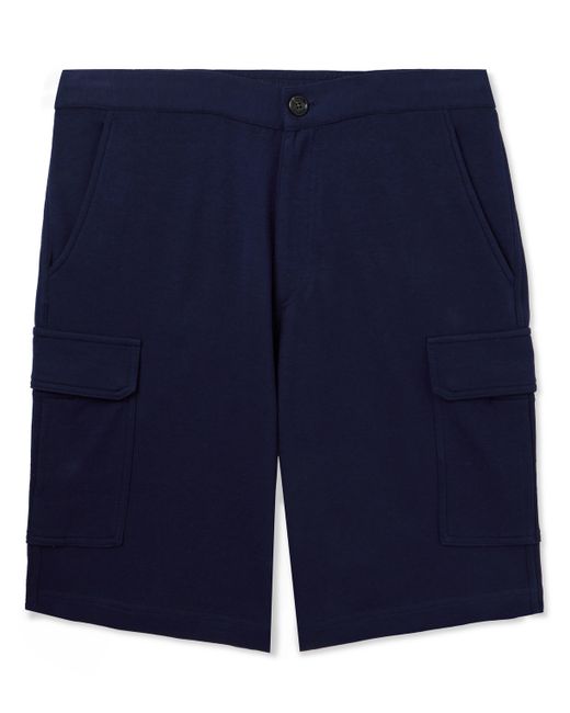 Brunello Cucinelli Straight-Leg Cotton-Blend Jersey Cargo Shorts S