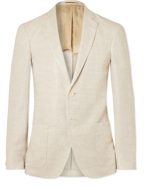 Mr P. Mr P. Slim-Fit Unstructured Linen Suit Jacket 36