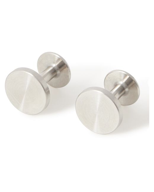 Alice Made This Dot Brushed Stainless Steel Cufflinks